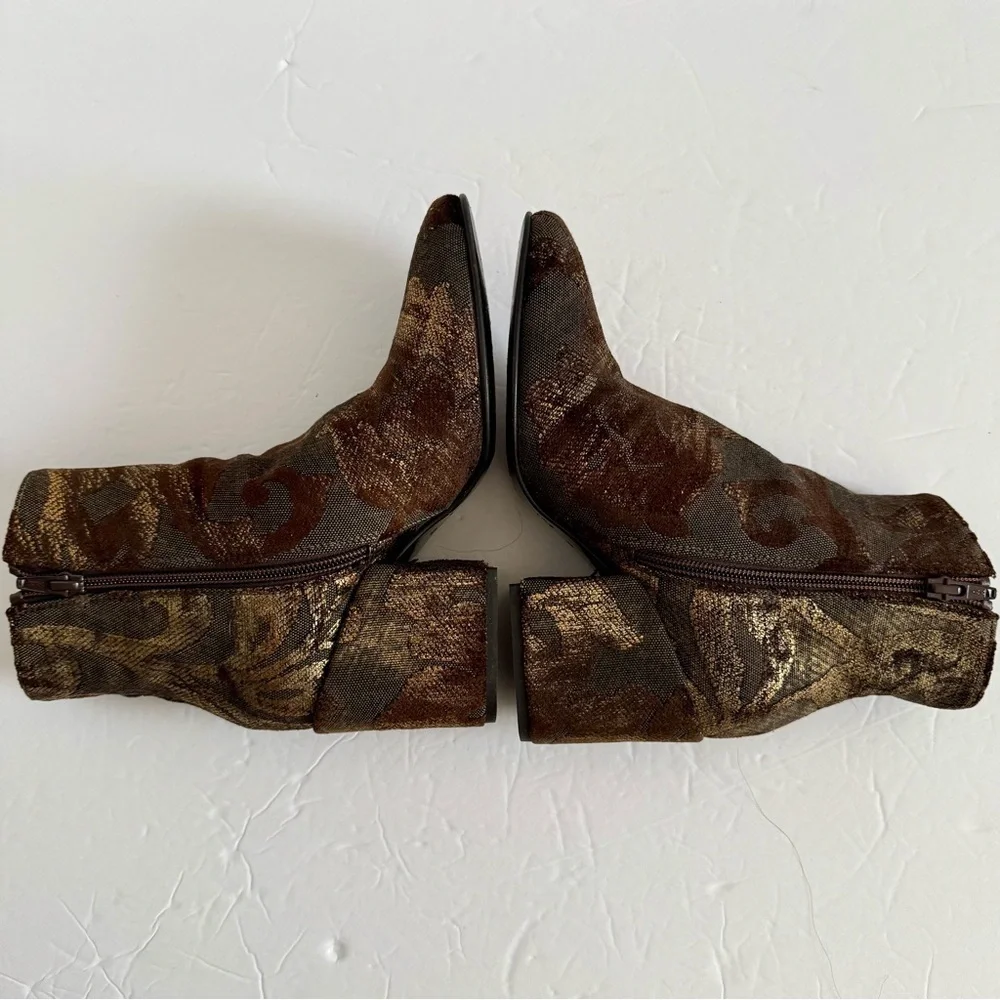 Vero Cuoio Brown Ankle Boots with Textured Finish women size eu36